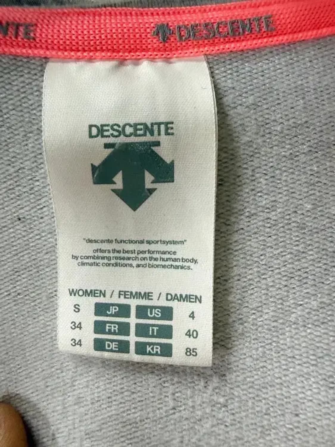 A1877 [ DESCENTE ] 데상트 후드 집업 [ SIZE: S ] 상품이미지5