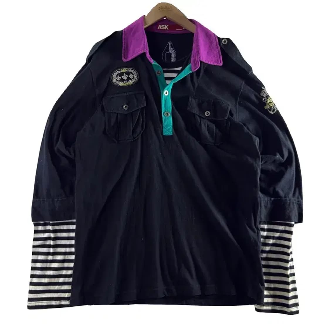 A1906 [ ASK ] 에스크 Y2K 카라티 [ SIZE: L ] 상품이미지1