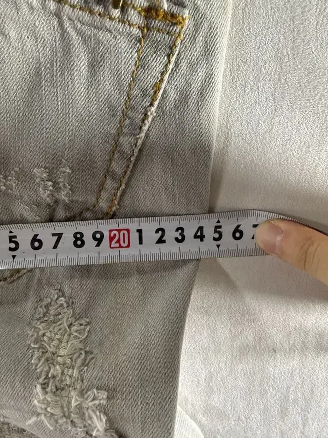 A2031 스티어 블루 데미지 데님 [ SIZE: L ] 상품이미지5