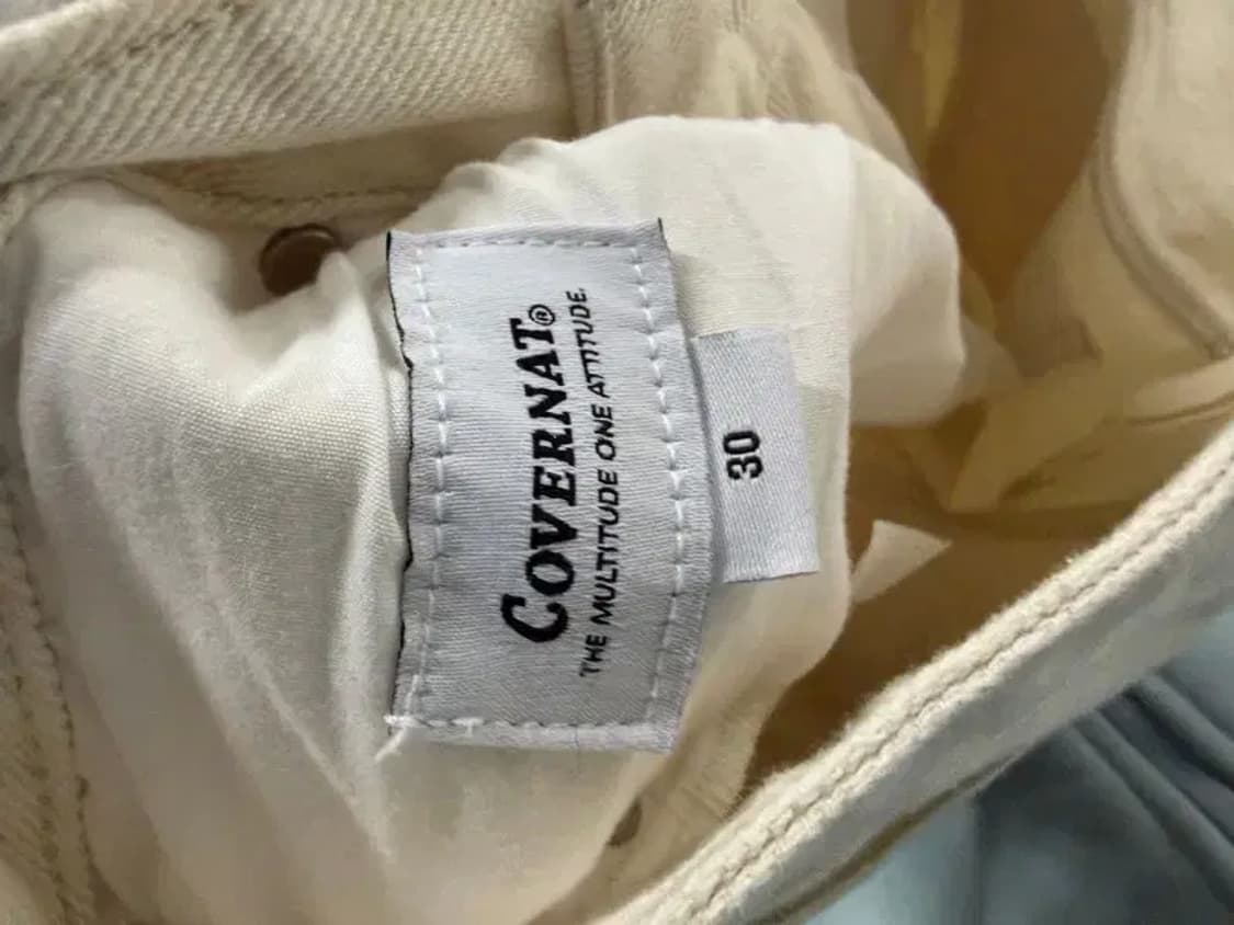 A2143 [ COVERNAT ] 커버낫 화이트진 [ SIZE: 30 ] 상품이미지4