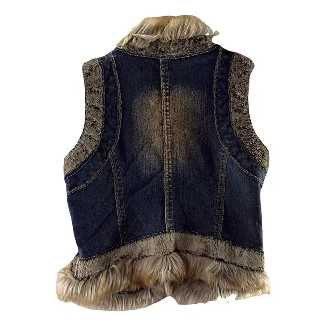 A2167 빈티지 퍼 조끼 [ SIZE: XS ] 상품이미지2