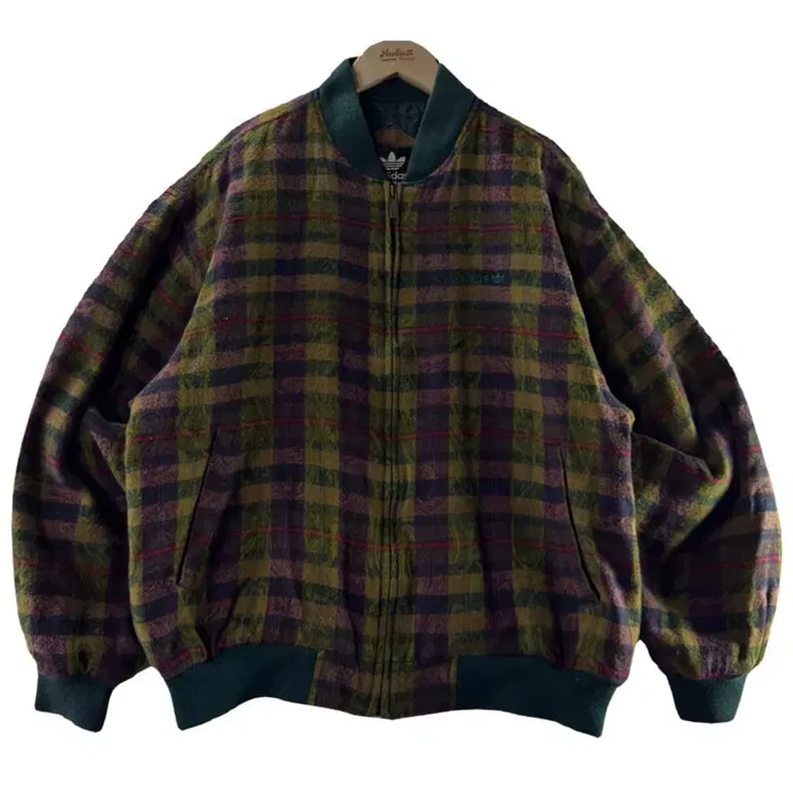 A2219 올드 아디다스 체크 블루종 [ SIZE: 100 ] 상품이미지1