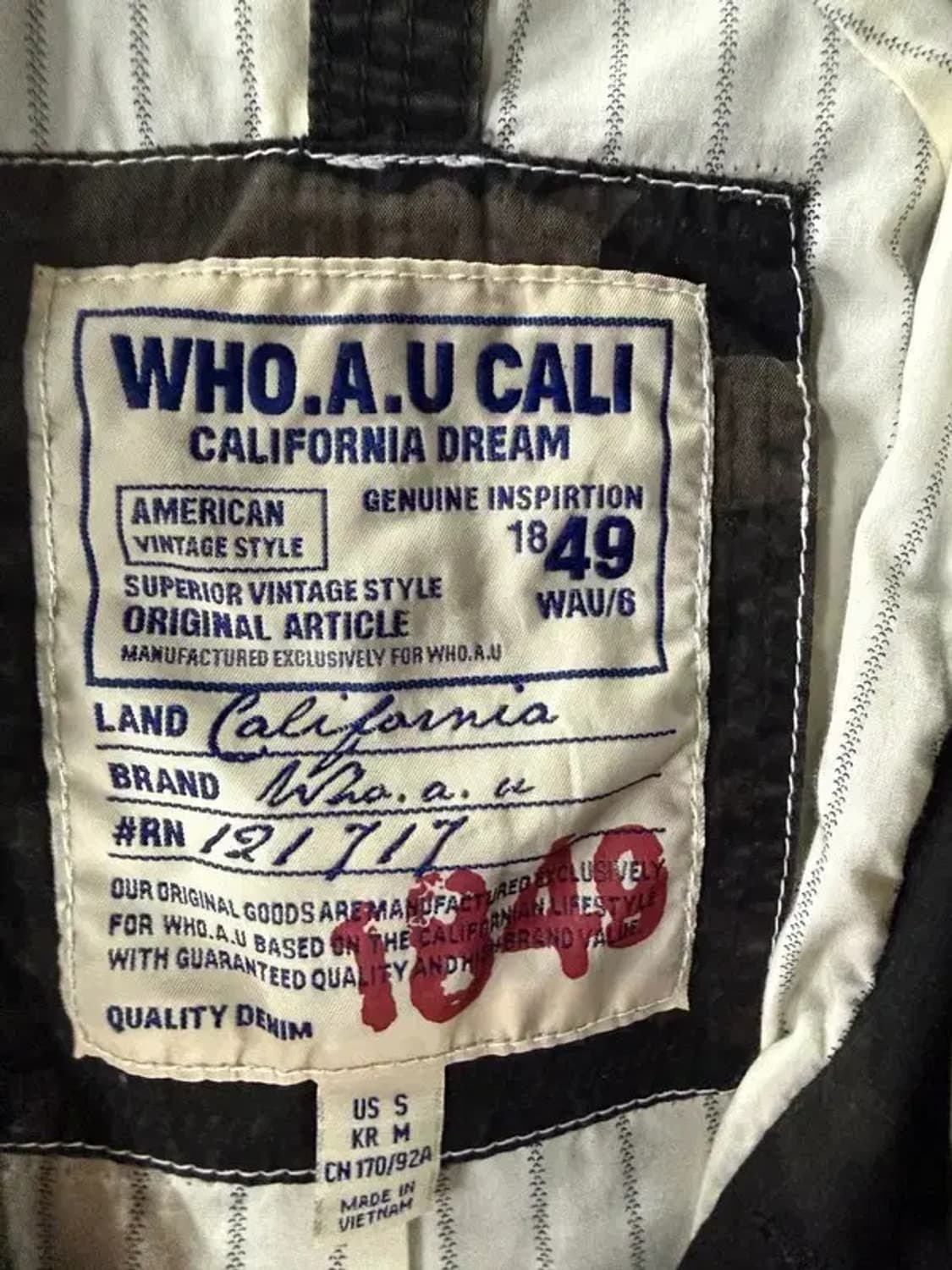 A2324 [ WHOAU ] 후아유 카모 자켓 [ SIZE: M ] 상품이미지5