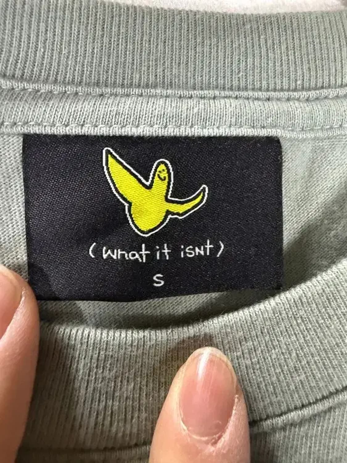 A2527 WHAT IT ISNT 와릿이즌 긴팔 티 [ SIZE: S ] 상품이미지5