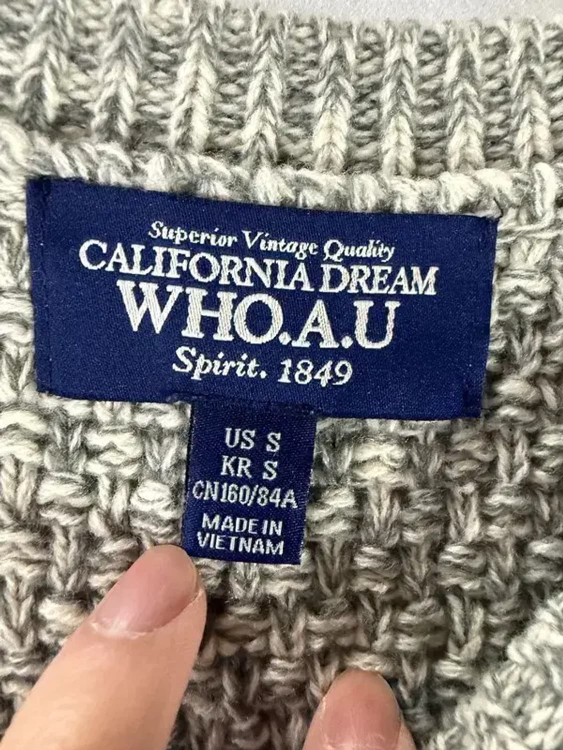 A2581 [ WHOAU ] 후아유 니트 조끼 [ SIZE: S ] 상품이미지3