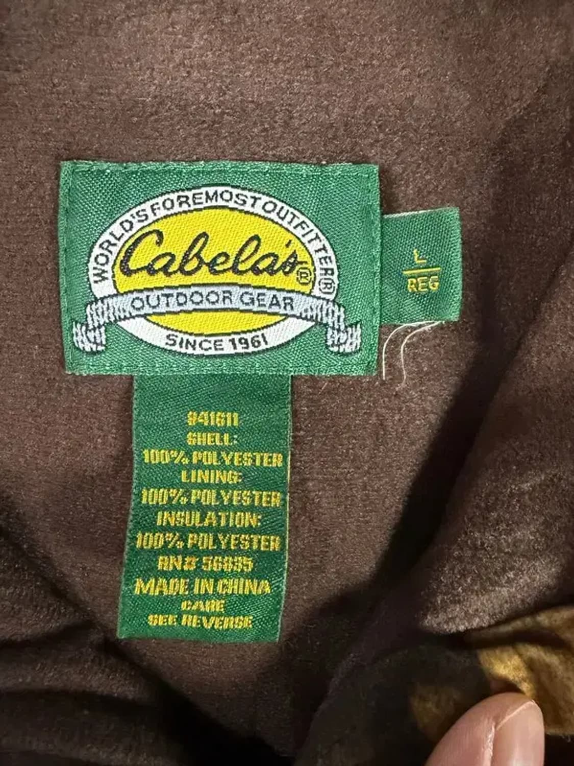 A2587 [ CABELA'S ] 리얼트리 아노락 [ SIZE: L ] 상품이미지5