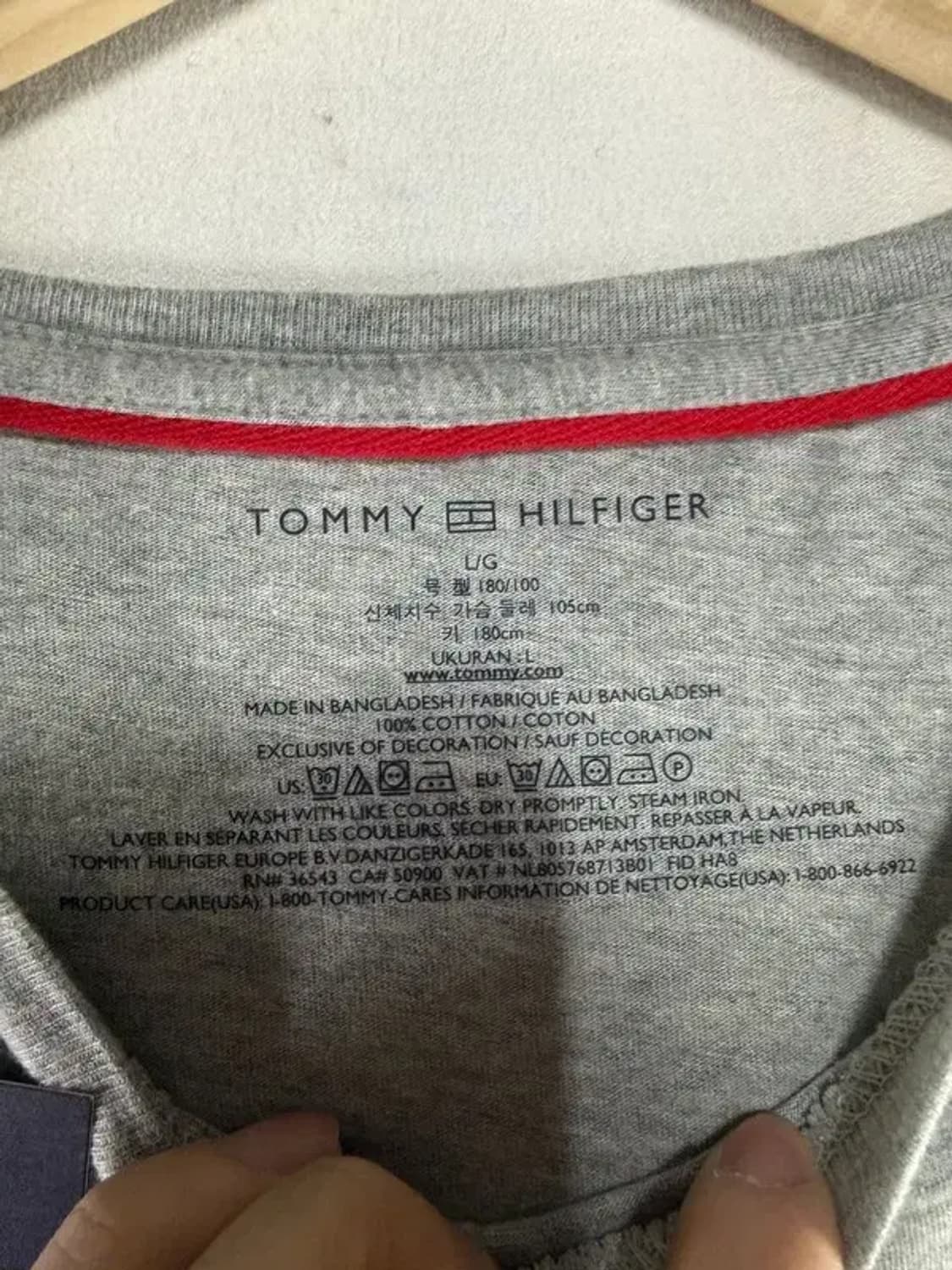 A2666 새상품 타미힐피거 긴팔 티 [ SIZE: L ] 상품이미지5