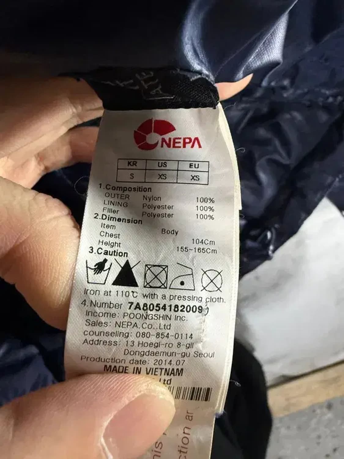 A2661 [ NEPA ] 네파 패딩 [ SIZE: S ] 상품이미지7