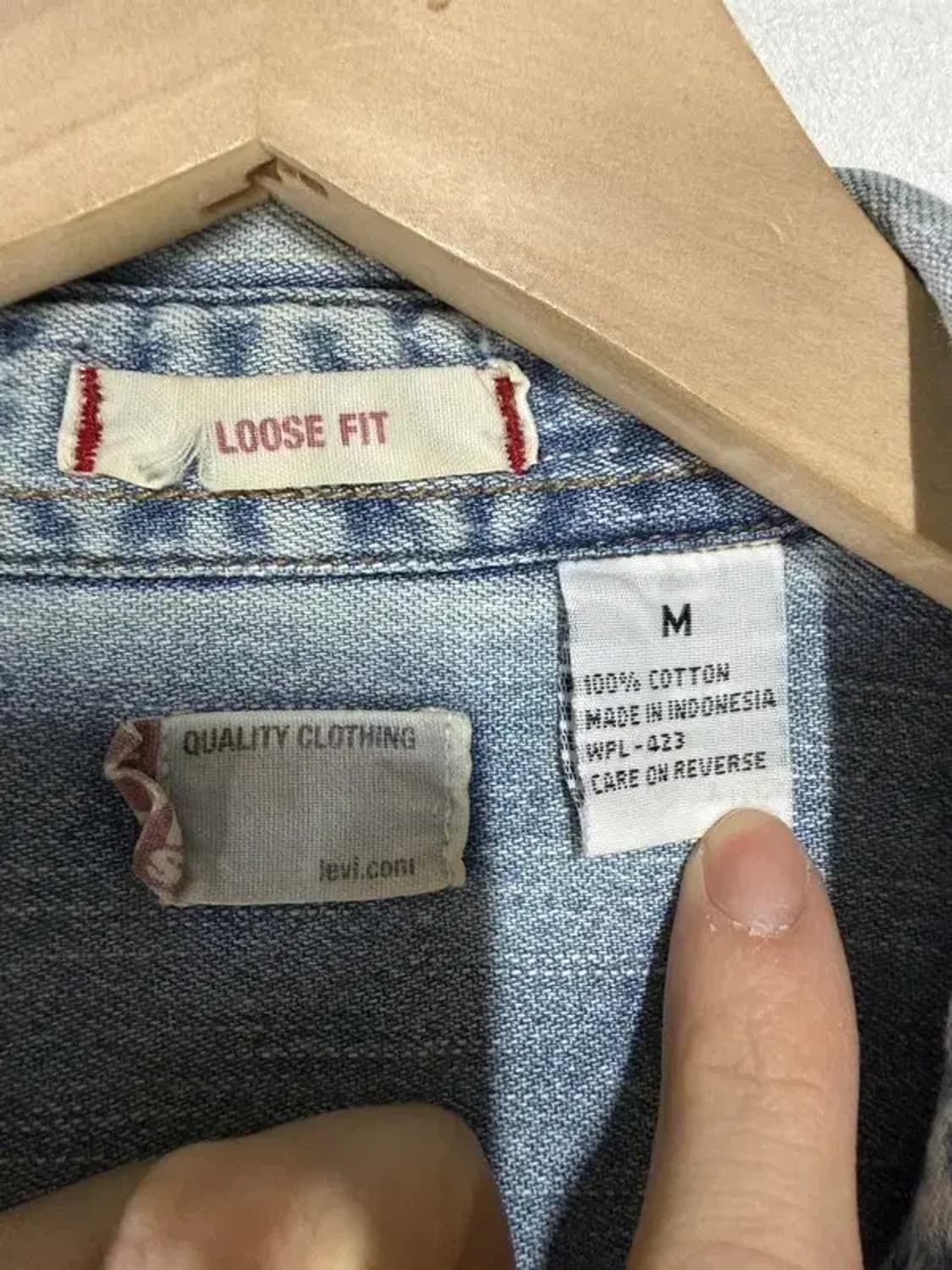 A2664 [ LEVI'S ] 리바이스 데님 셔츠 [ SIZE: M ] 상품이미지6