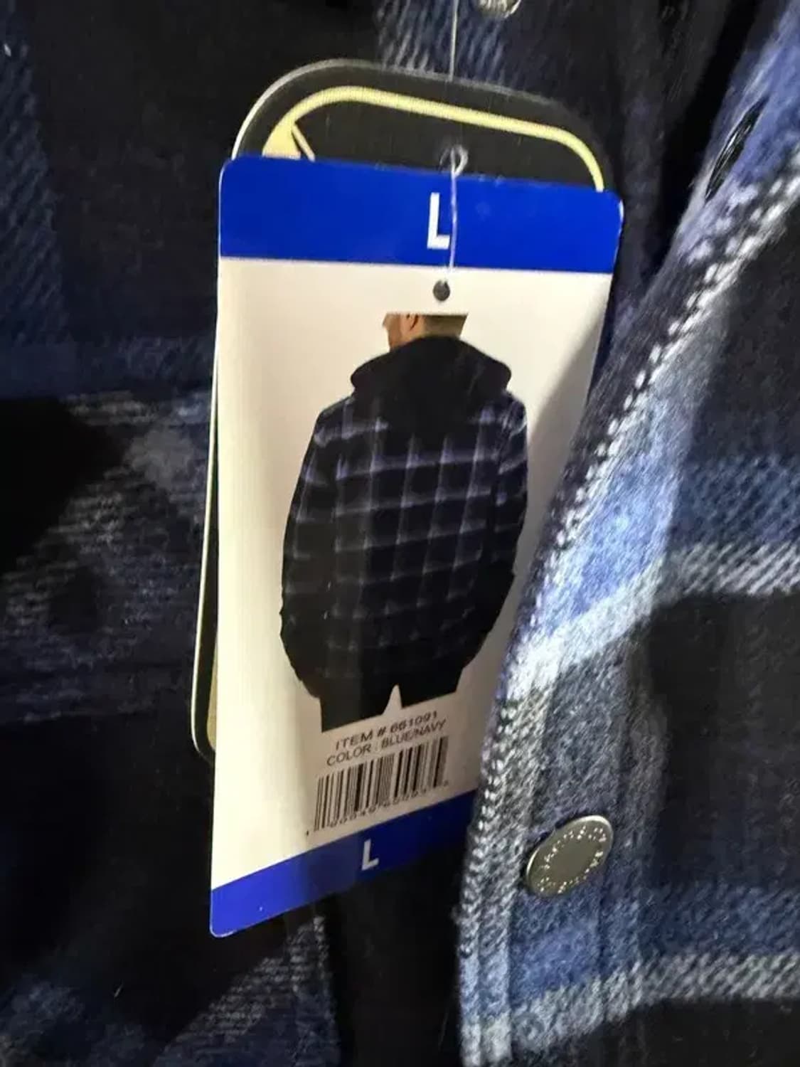 A2689 새상품 잭스 뉴욕 체크 후드 자켓 [ SIZE: L ] 상품이미지4