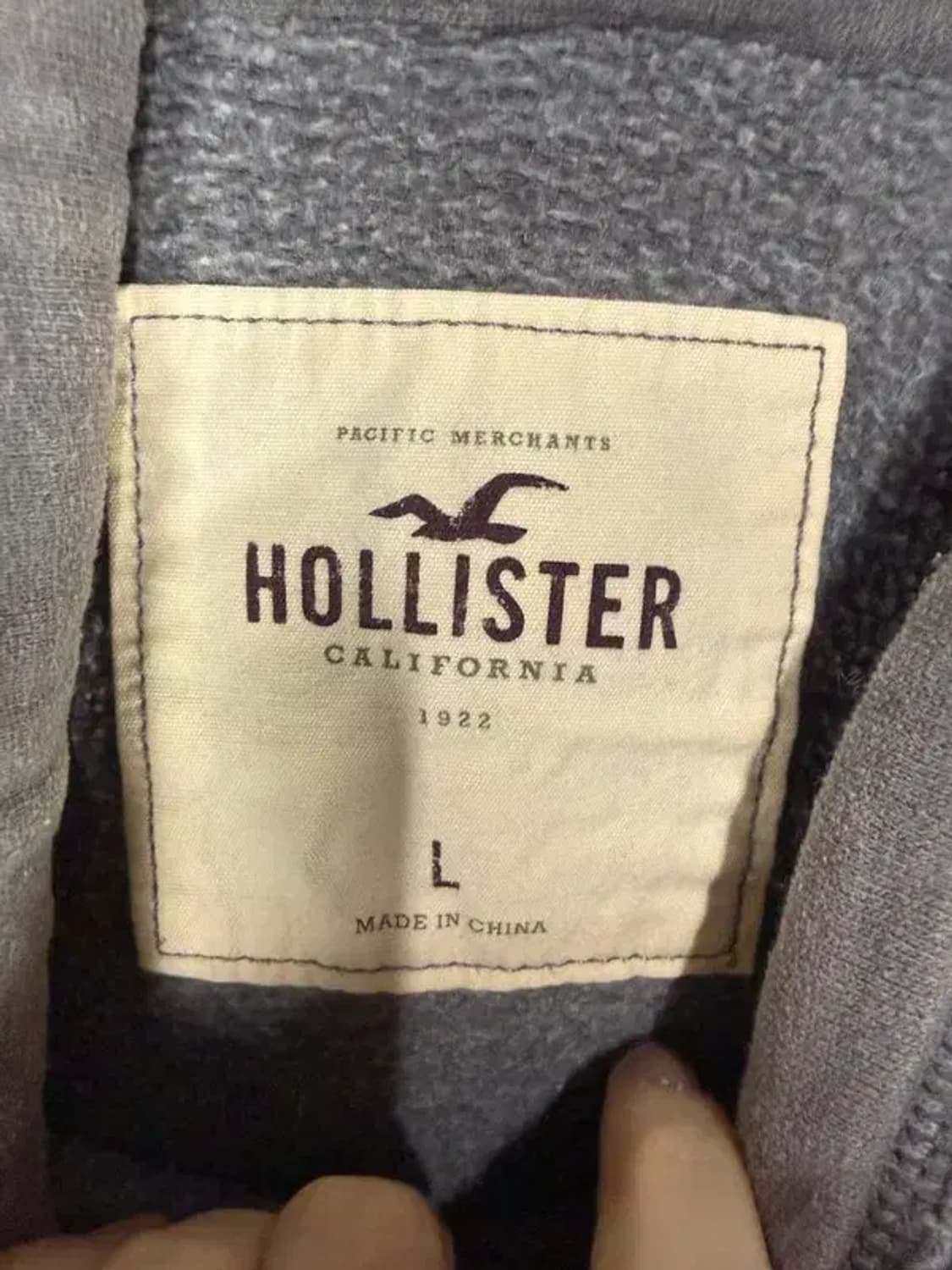 A2717 홀리스터 그레이 후드티 [ SIZE: L ] 상품이미지5