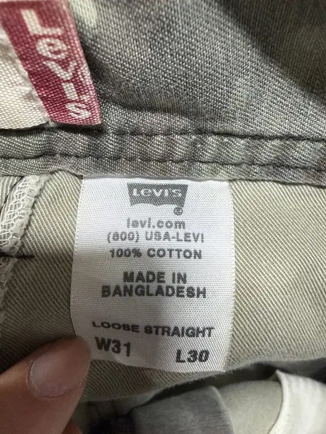 A2803 리바이스 카모 카고 바지 W31 상품이미지9