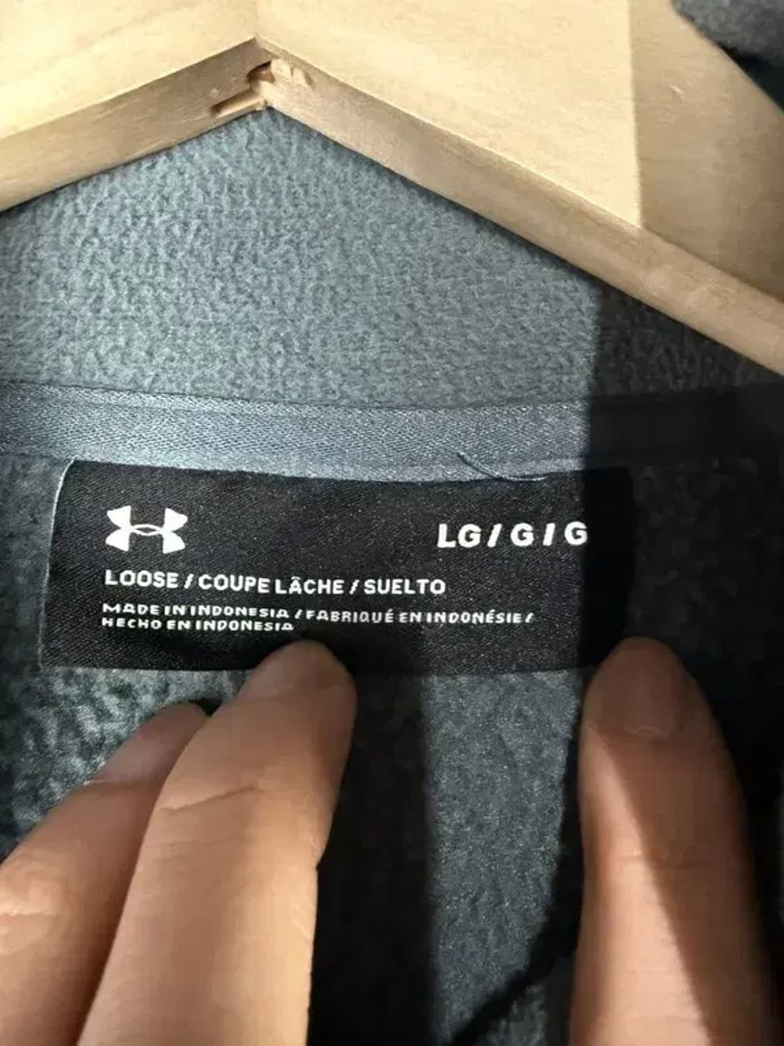 A2824 언더아머 플리스 집업 L 상품이미지5