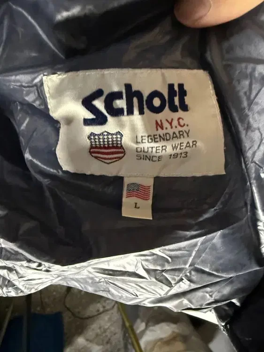 A2868 [SCHOTT] 쇼트 패딩 L 상품이미지6