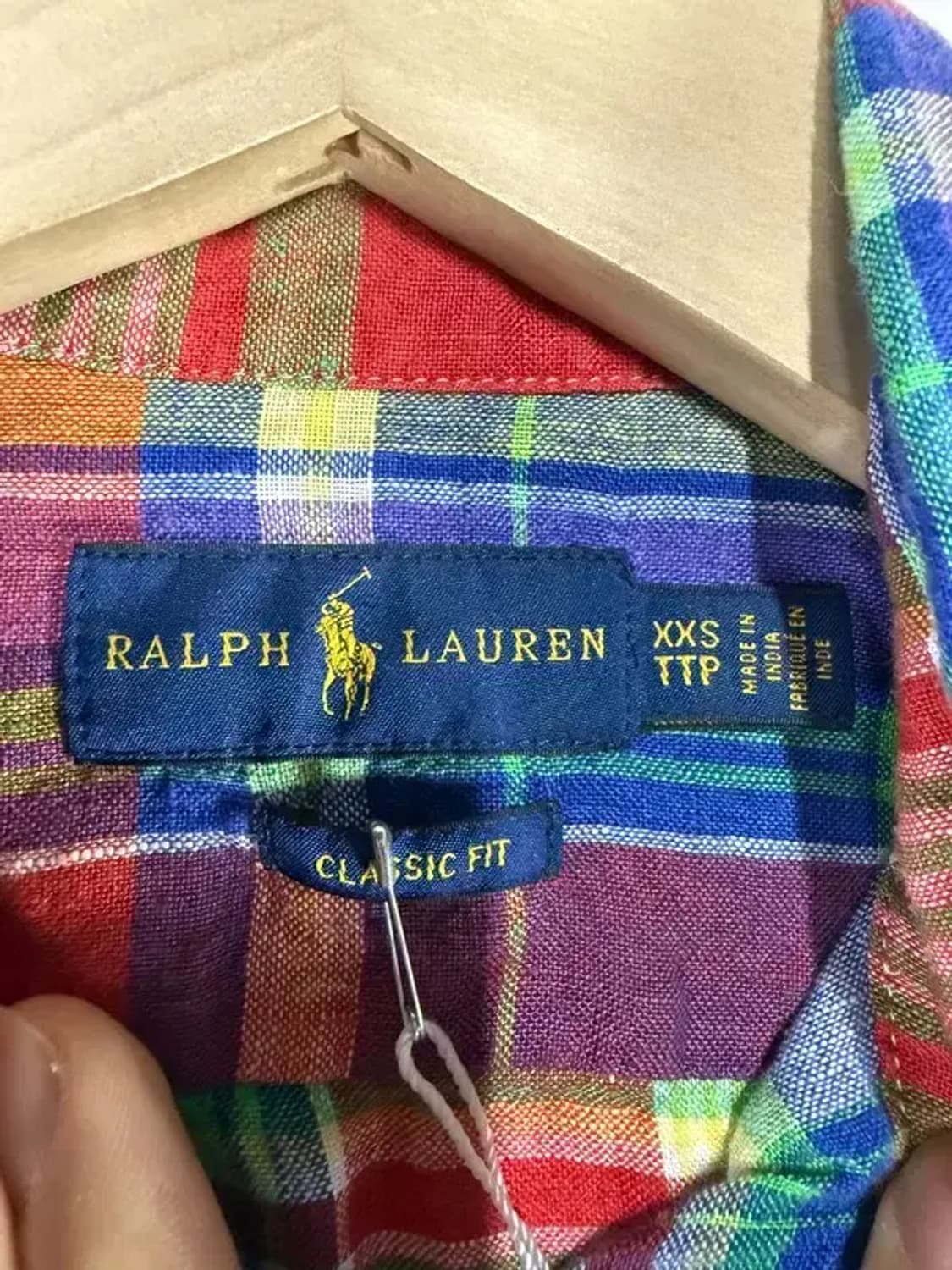 A2906 폴로 체크 셔츠 XXS 상품이미지6