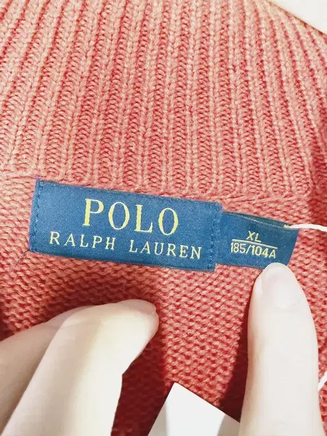 A2911 폴로 반집업 니트 XL 상품이미지6