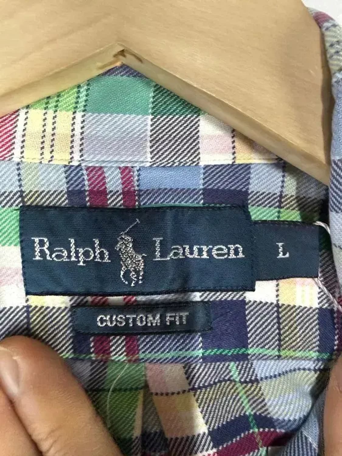 A2907 폴로 체크 셔츠 M 상품이미지4