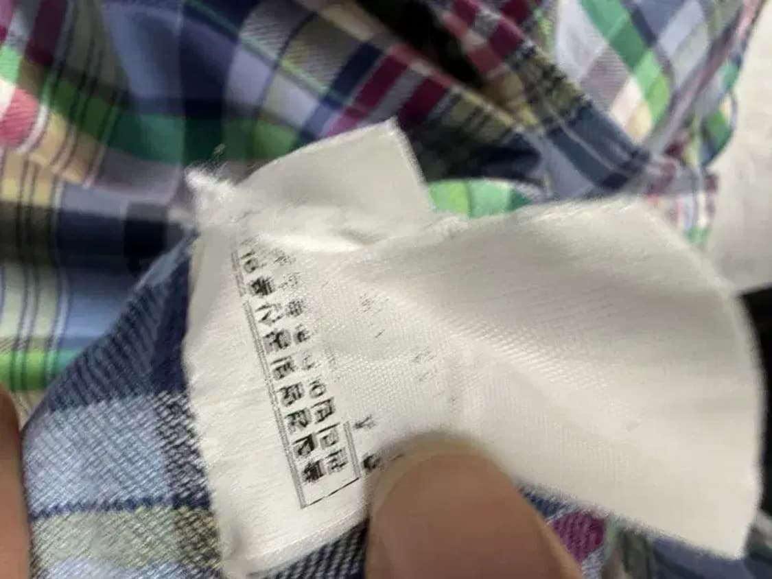 A2907 폴로 체크 셔츠 M 상품이미지7