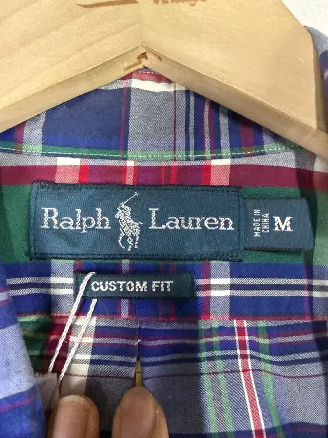 A2908 랄프로렌 체크 셔츠 M 상품이미지5