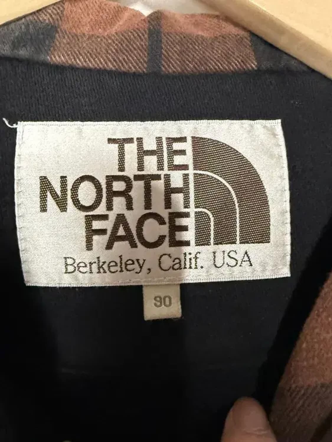 A2952 노스페이스 체크 후드 집업 90 상품이미지5
