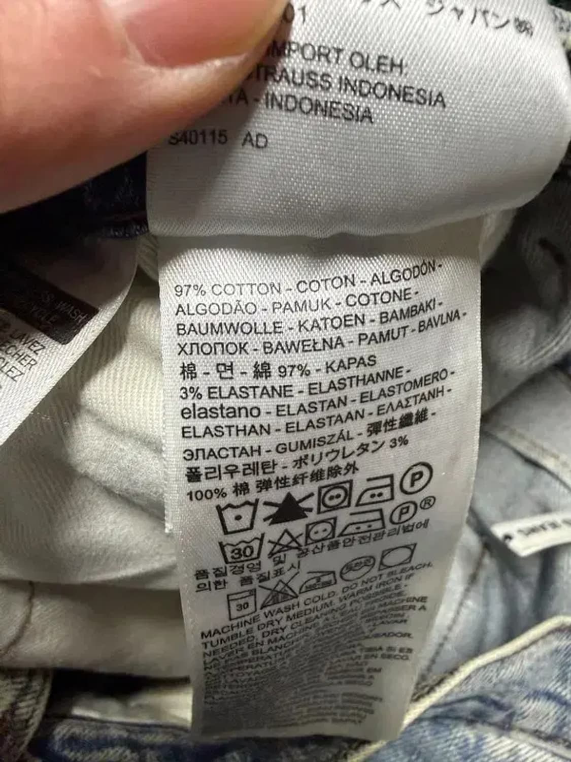 A2998 502엔지니어드 리바이스 청바지 W36 상품이미지9