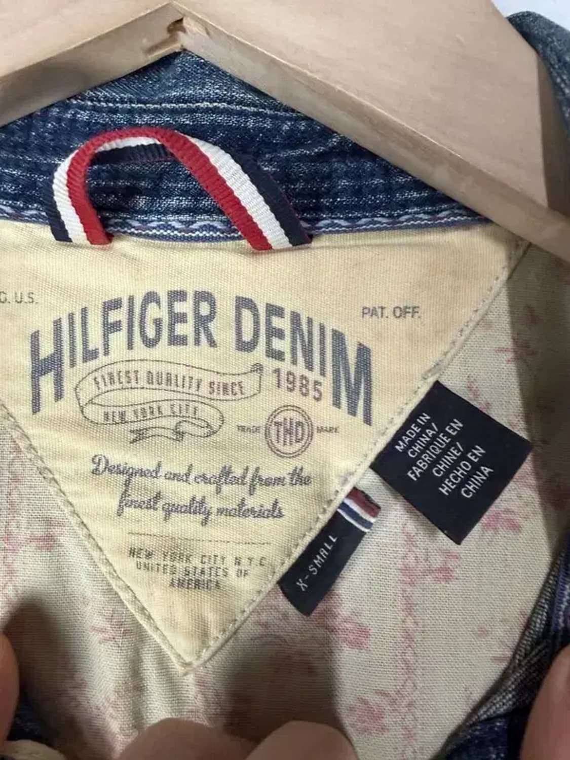 A3155 타미힐피거 데님 셔츠 XS 상품이미지6