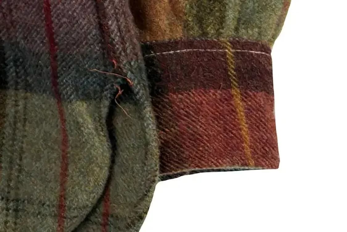 A3120 폴로 울 체크 자켓 L 상품이미지3