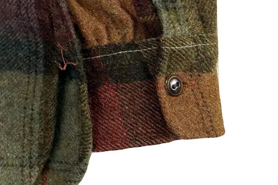 A3120 폴로 울 체크 자켓 L 상품이미지4