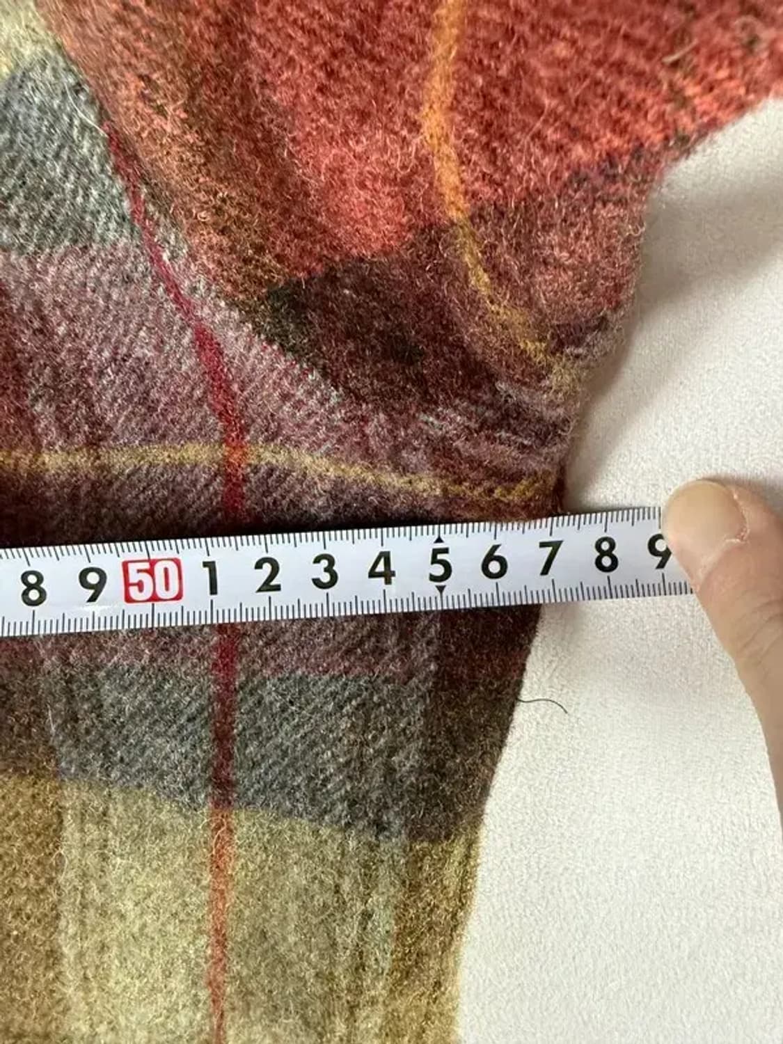 A3120 폴로 울 체크 자켓 L 상품이미지7