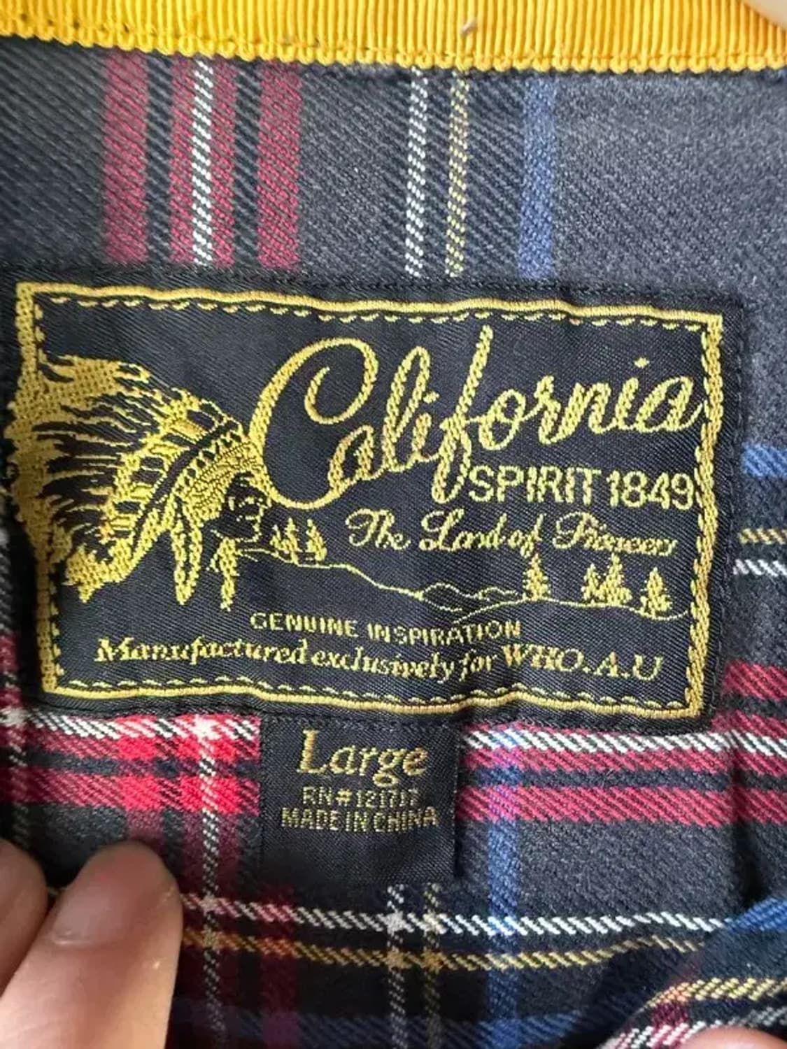 A3076 [WHOAU] 후아유 체크 셔츠 L 상품이미지6