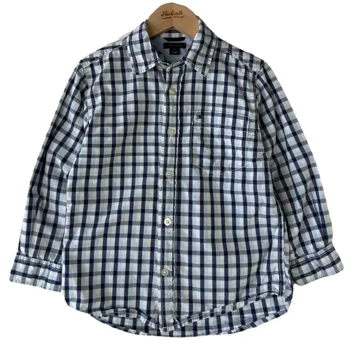 A3080 키즈 타미힐피거 체크 셔츠 4 상품이미지1