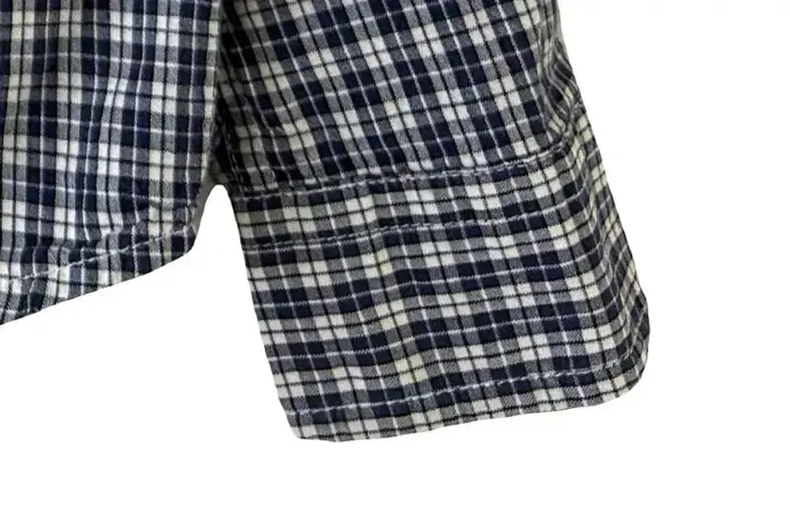 A3081 키즈 폴로 체크 셔츠 S 상품이미지3