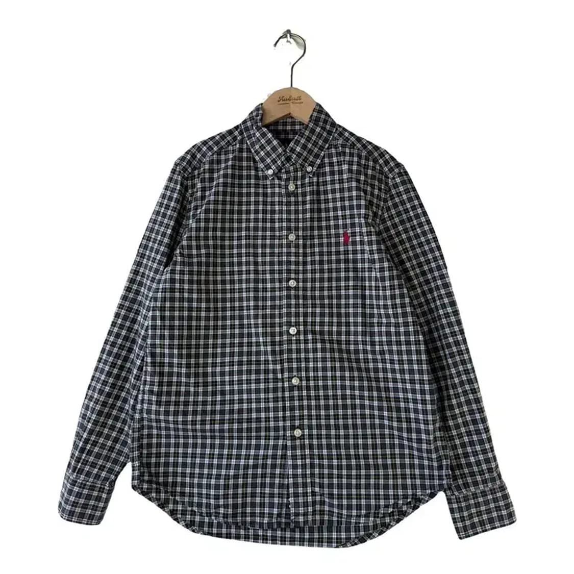 A3082 키즈 폴로 체크 셔츠 M 상품이미지1