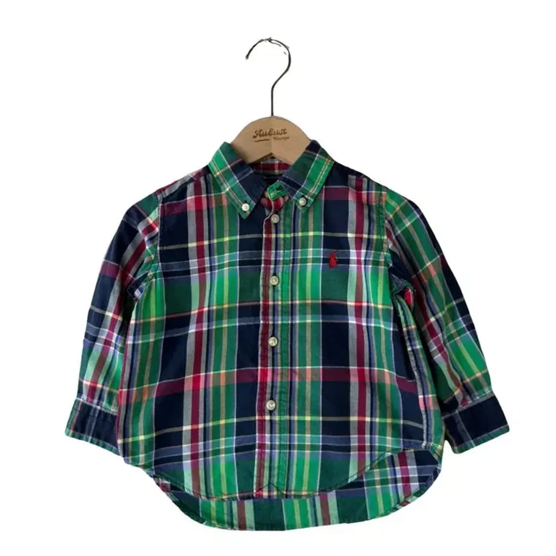 A3089 키즈 폴로 체크 셔츠 18M 상품이미지1