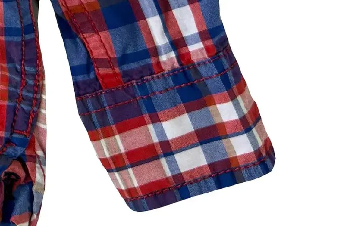 A3093 키즈 타미힐피거 체크 셔츠 S 상품이미지3