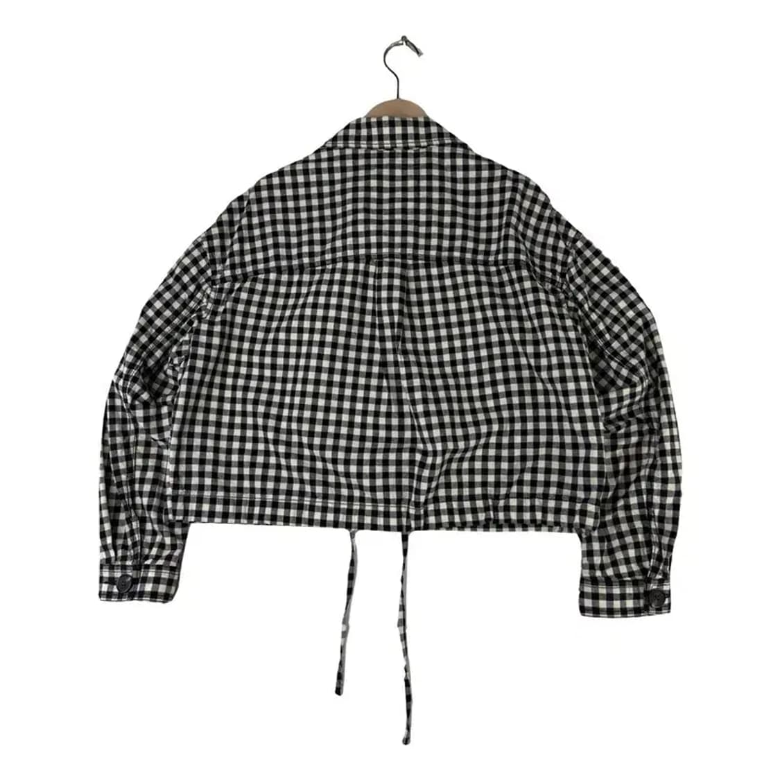 A3040 [WHOAU] 후아유 체크 크롭 자켓 S 상품이미지2