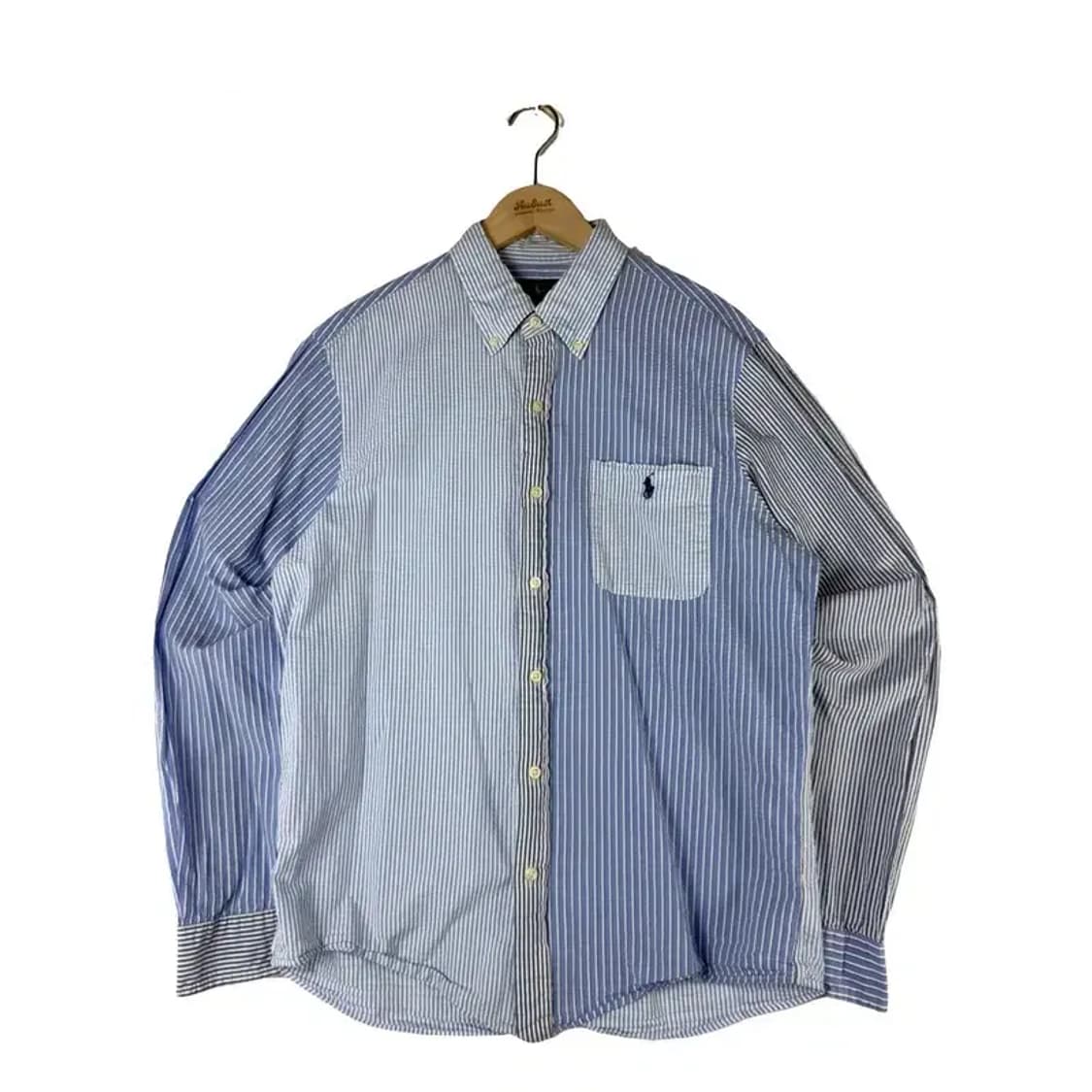 A3039 폴로 스트라이프 셔츠 M 상품이미지1