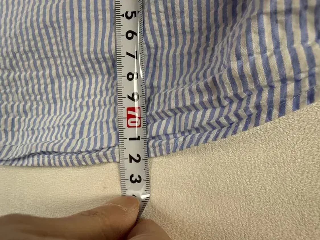 A3039 폴로 스트라이프 셔츠 M 상품이미지7