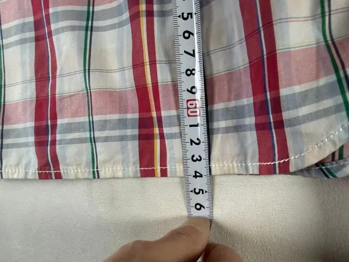 A3249 타미힐피거 체크 셔츠 S 상품이미지4