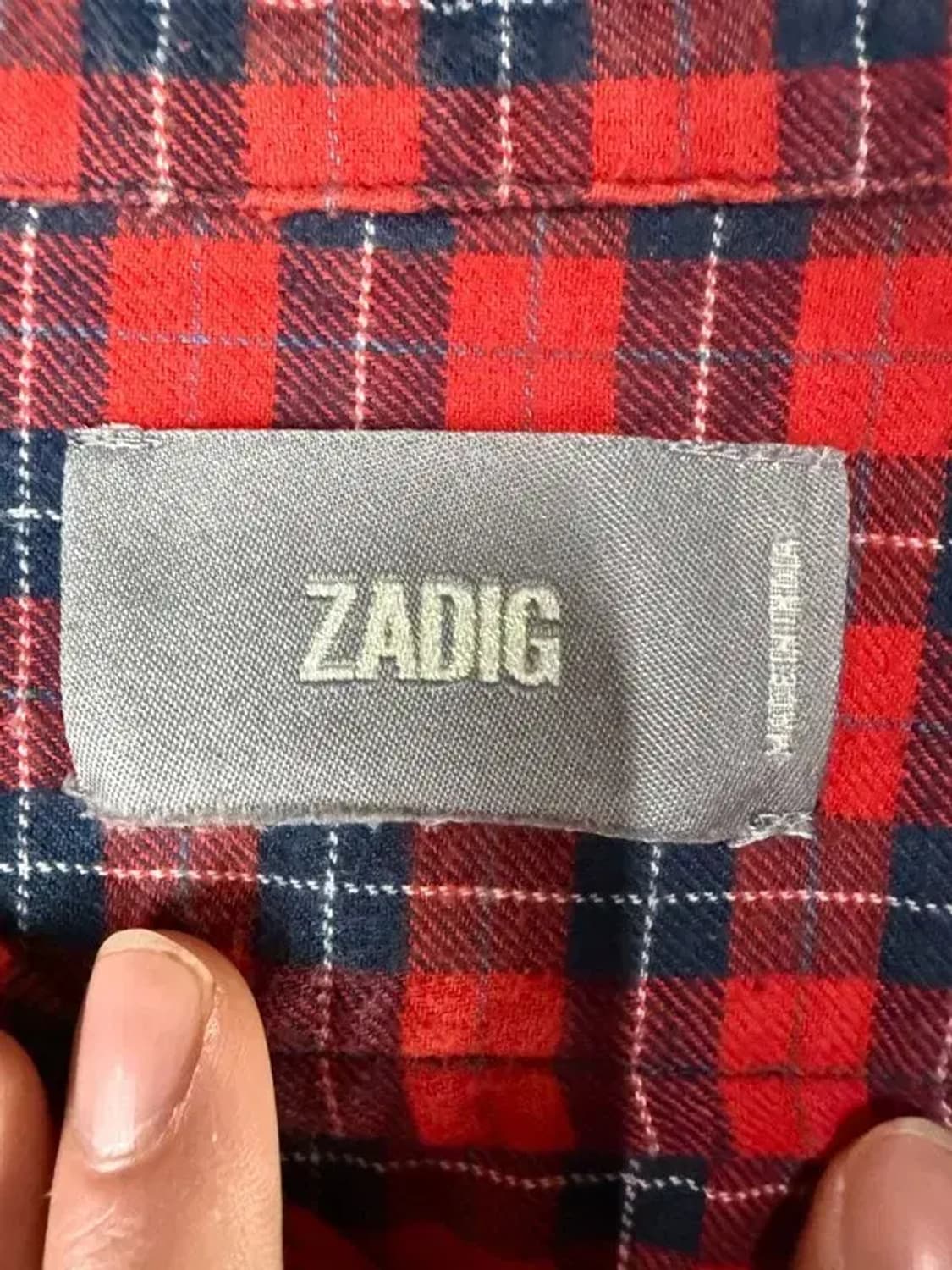 A3251 쟈딕앤볼테르 체크 셔츠 M 상품이미지4