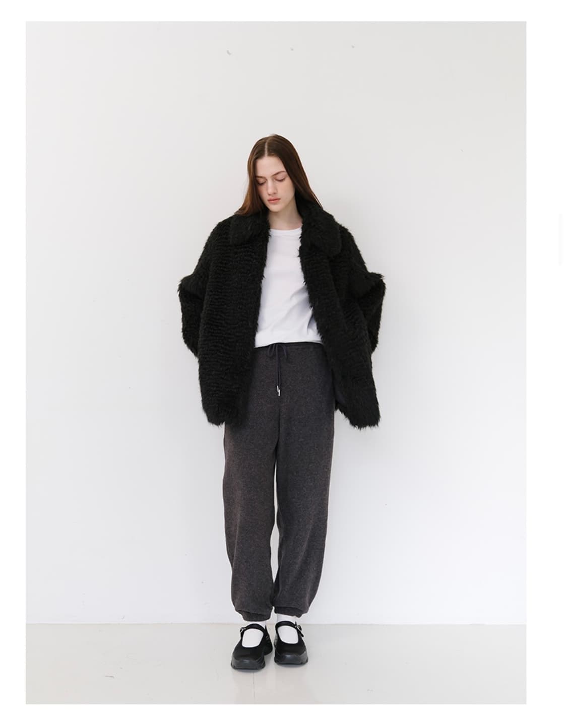 댄크디어 블랙 퍼자켓 상품이미지3