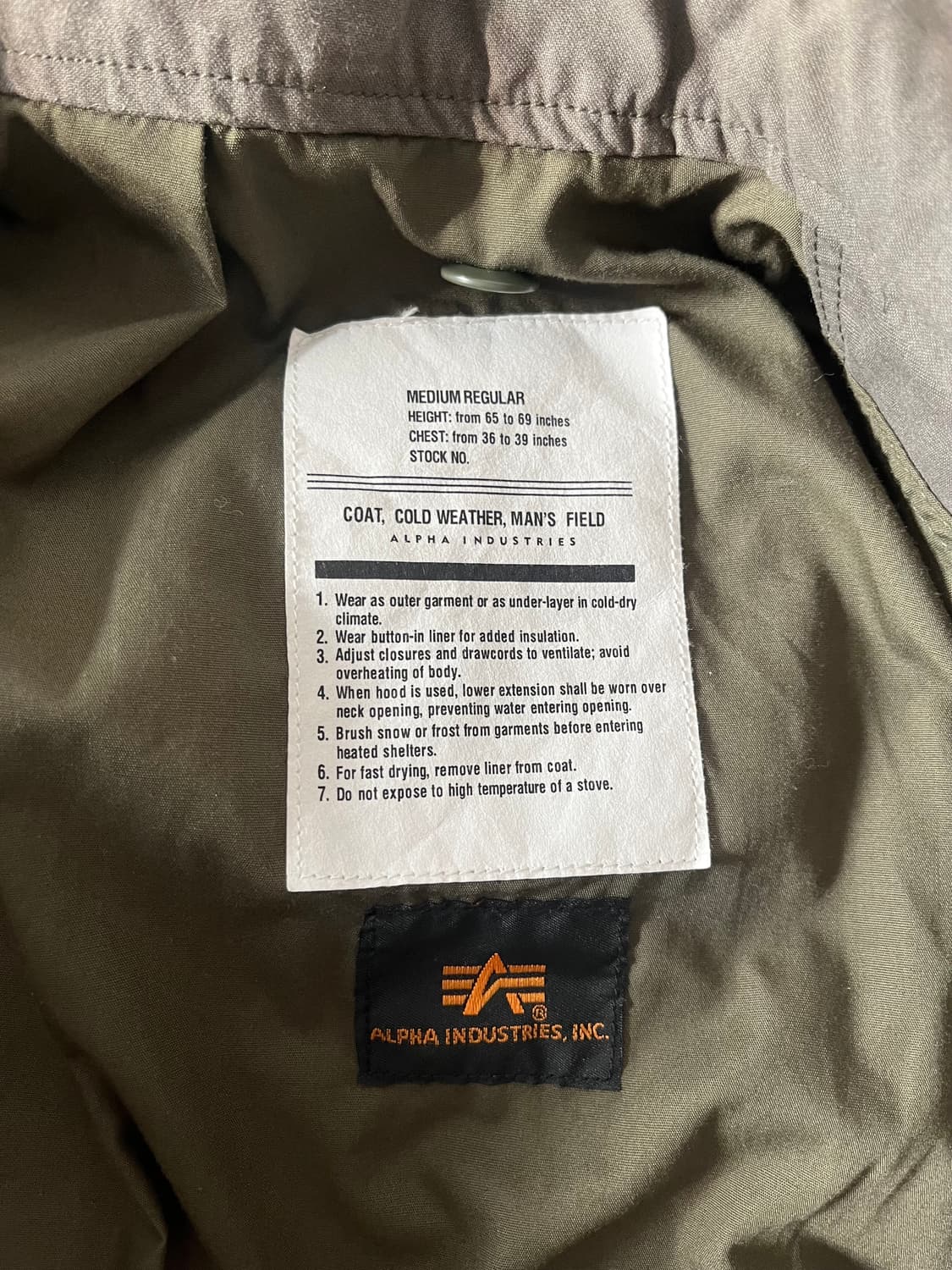 알파인더스트리 X 어반리서치 콜라보 M65 (M) 상품이미지5