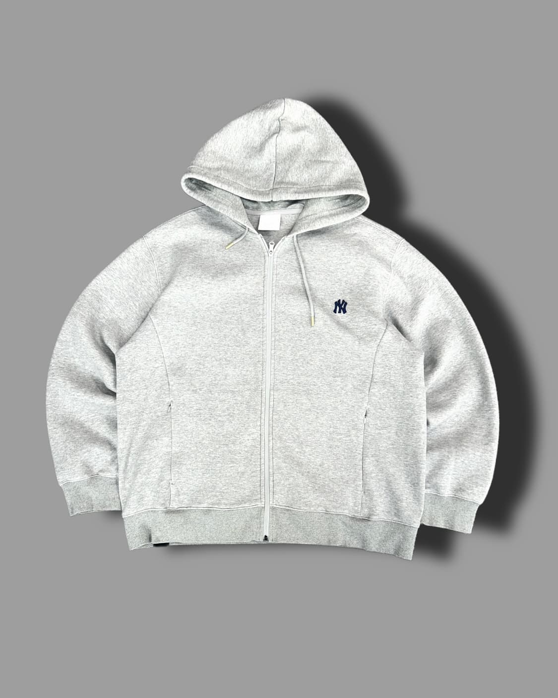 MLB 뉴욕 양키즈 그레이 스몰로고 후드집업 2XL 상품이미지4