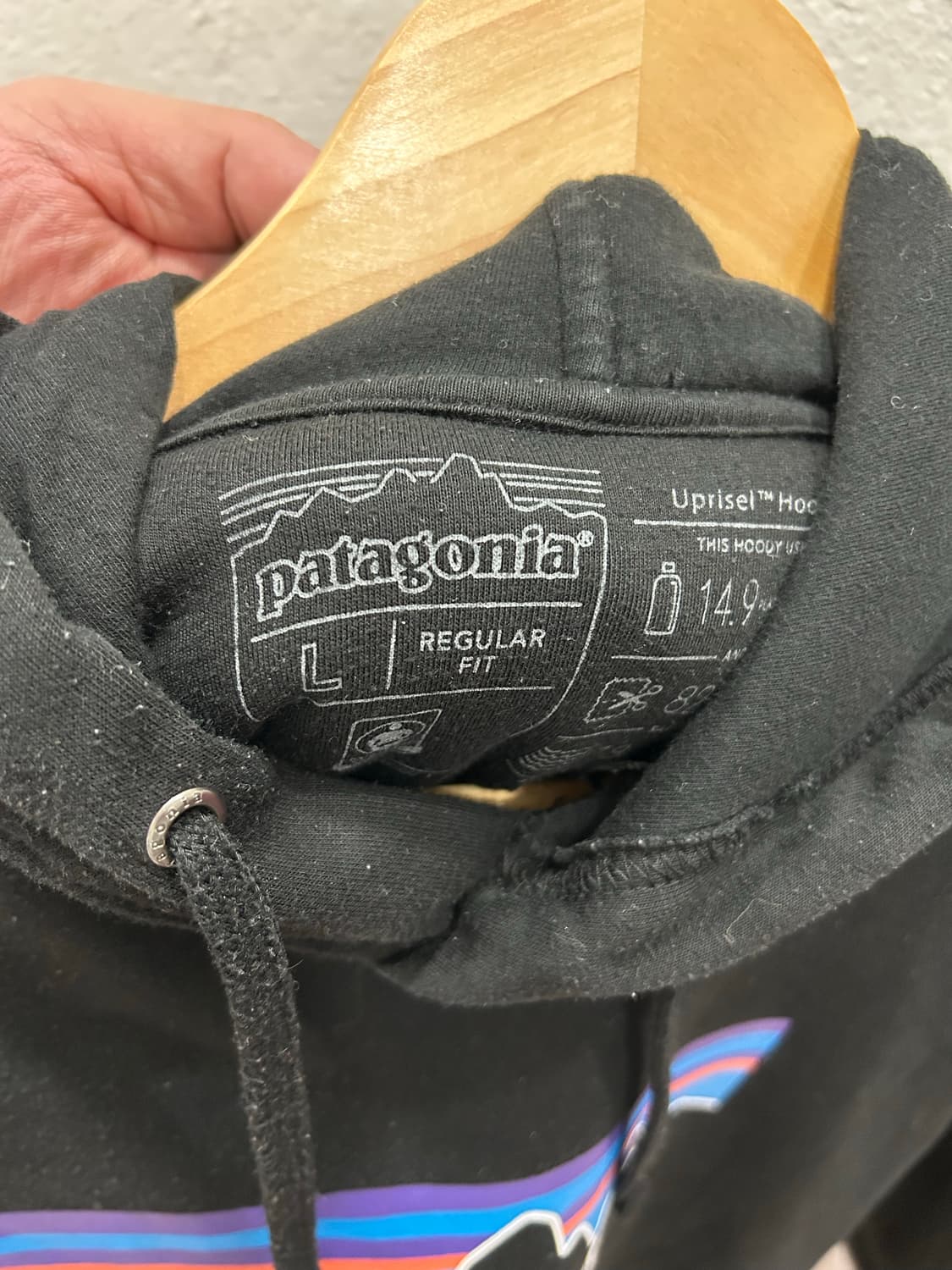파타고니아 Uprisal 후드티 L 블랙 상품이미지3