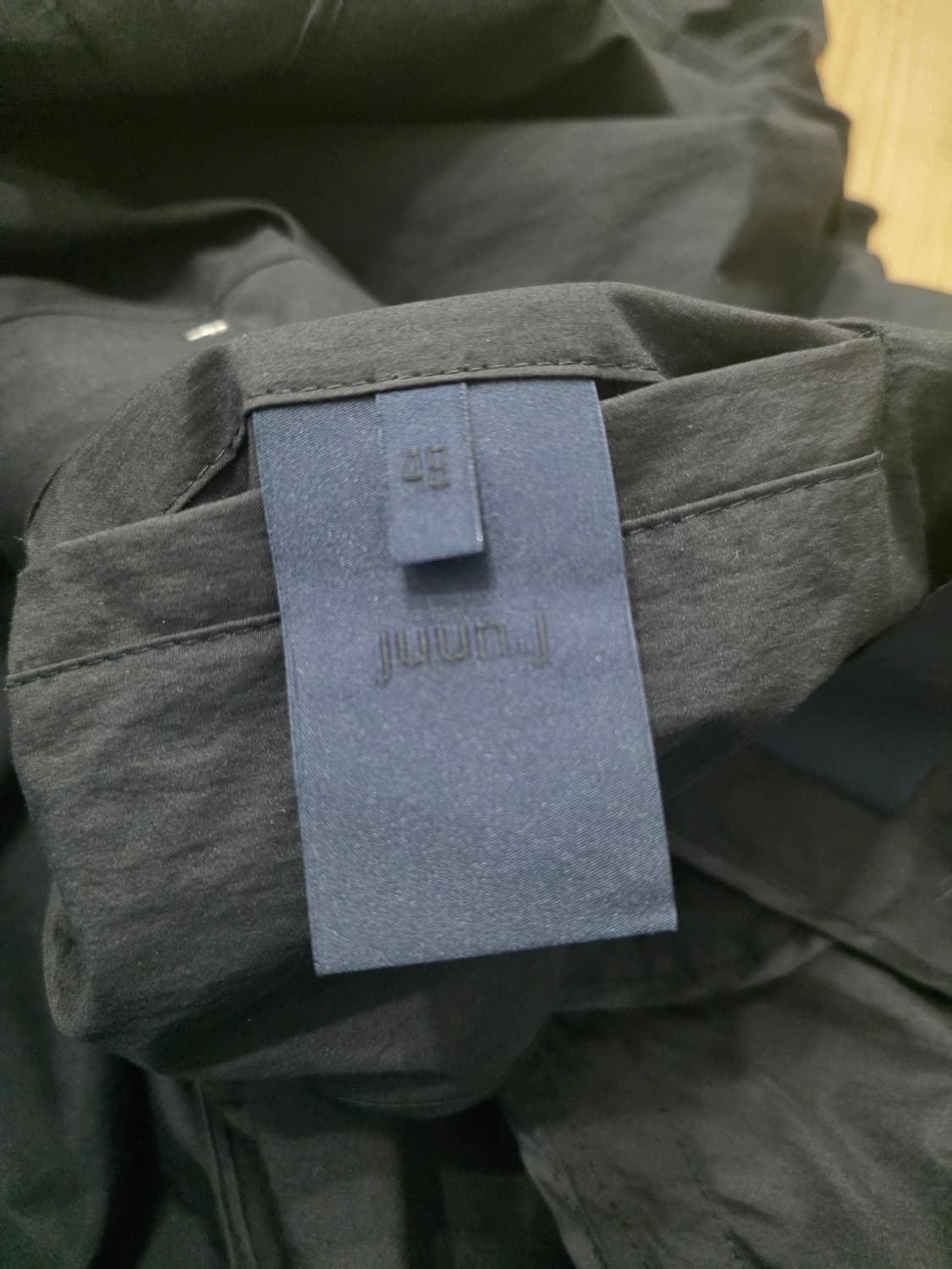 준지 블랙 레터링 야상 코트 48 오버핏 (정가 109만원) 상품이미지7