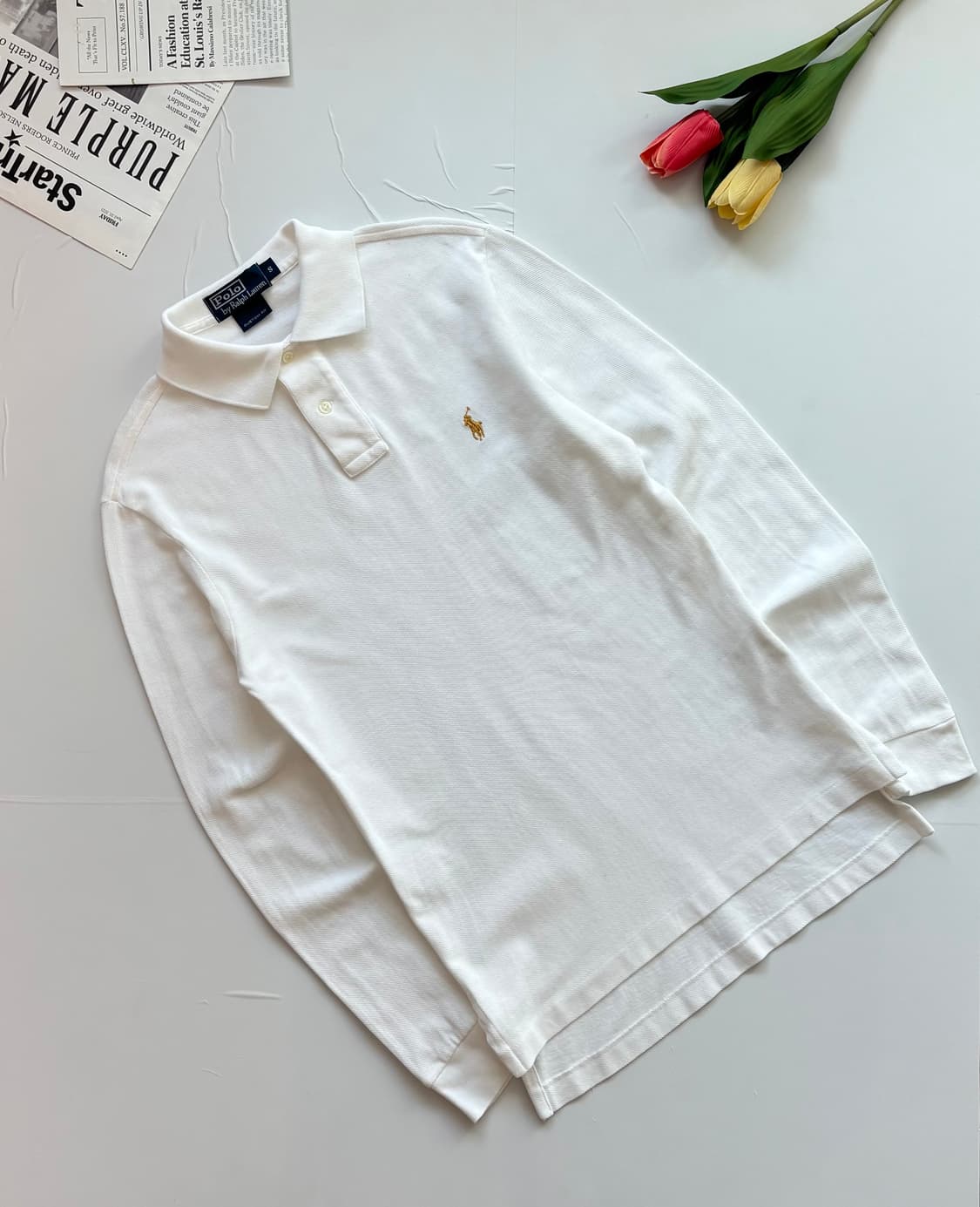 Polo 폴로랄프로렌 화이트 카라티 상품이미지1