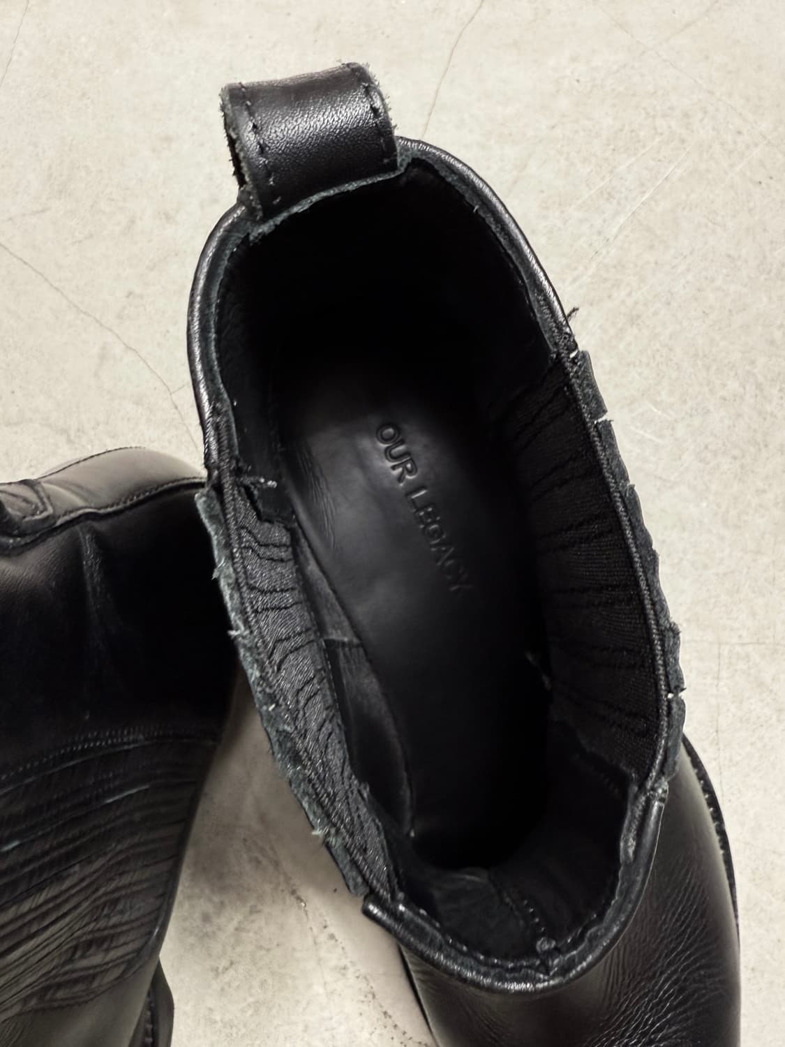 OUR LEGACY LEATHER CUBAN BOOTS 상품이미지8