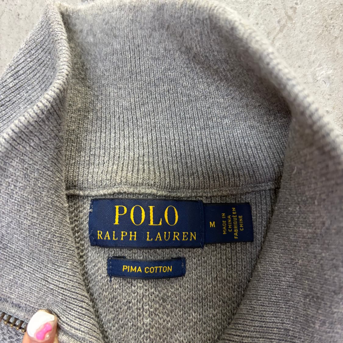 폴로 반집업 니트[2208] 상품이미지6