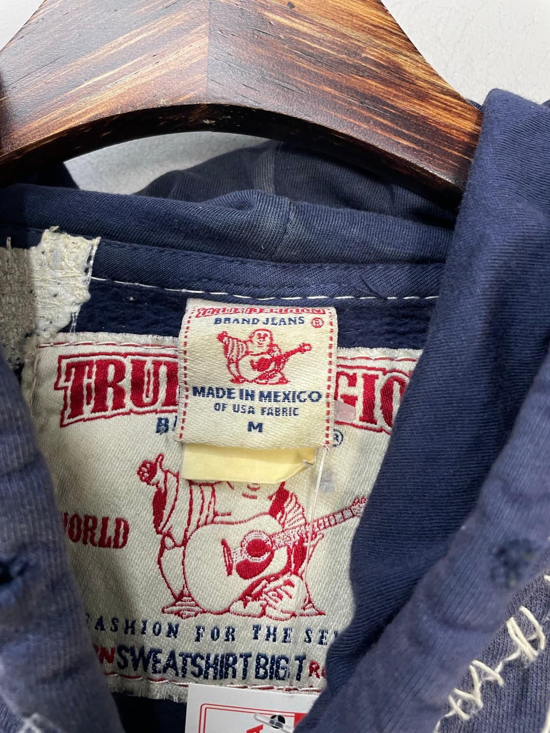 트루릴리전 스티치 네이비 후드집업 H1011 상품이미지5