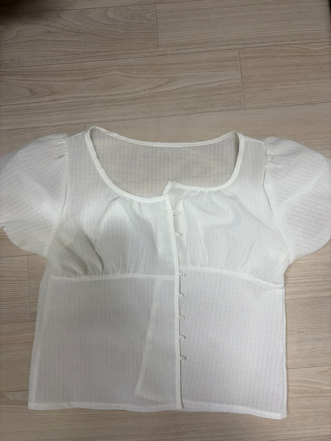 퍼프 소매 블라우스 상품이미지1